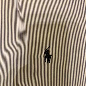 Men’s Polo Striped Button Up